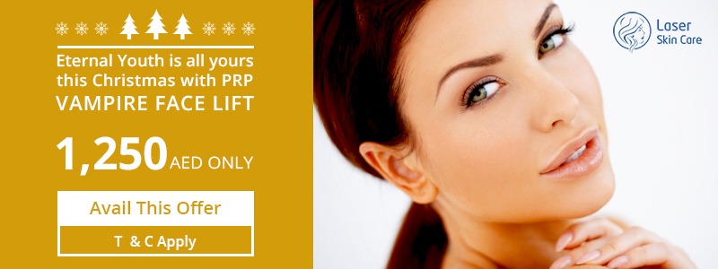 This Christmas with PRP Vampire Facelift 1250 AED Only 